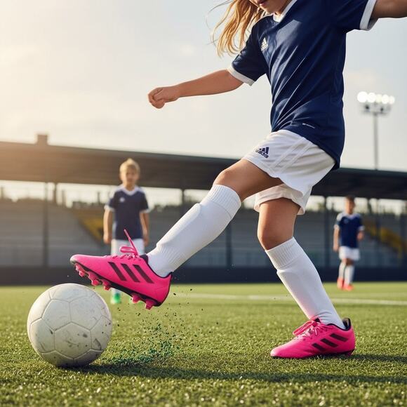 Adidas Other - Adidas size 12K Goletto VIII FG J cleats Team Shock Pink & Black style GW6163